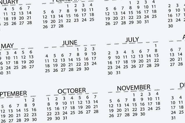 Calendar of main events Italy