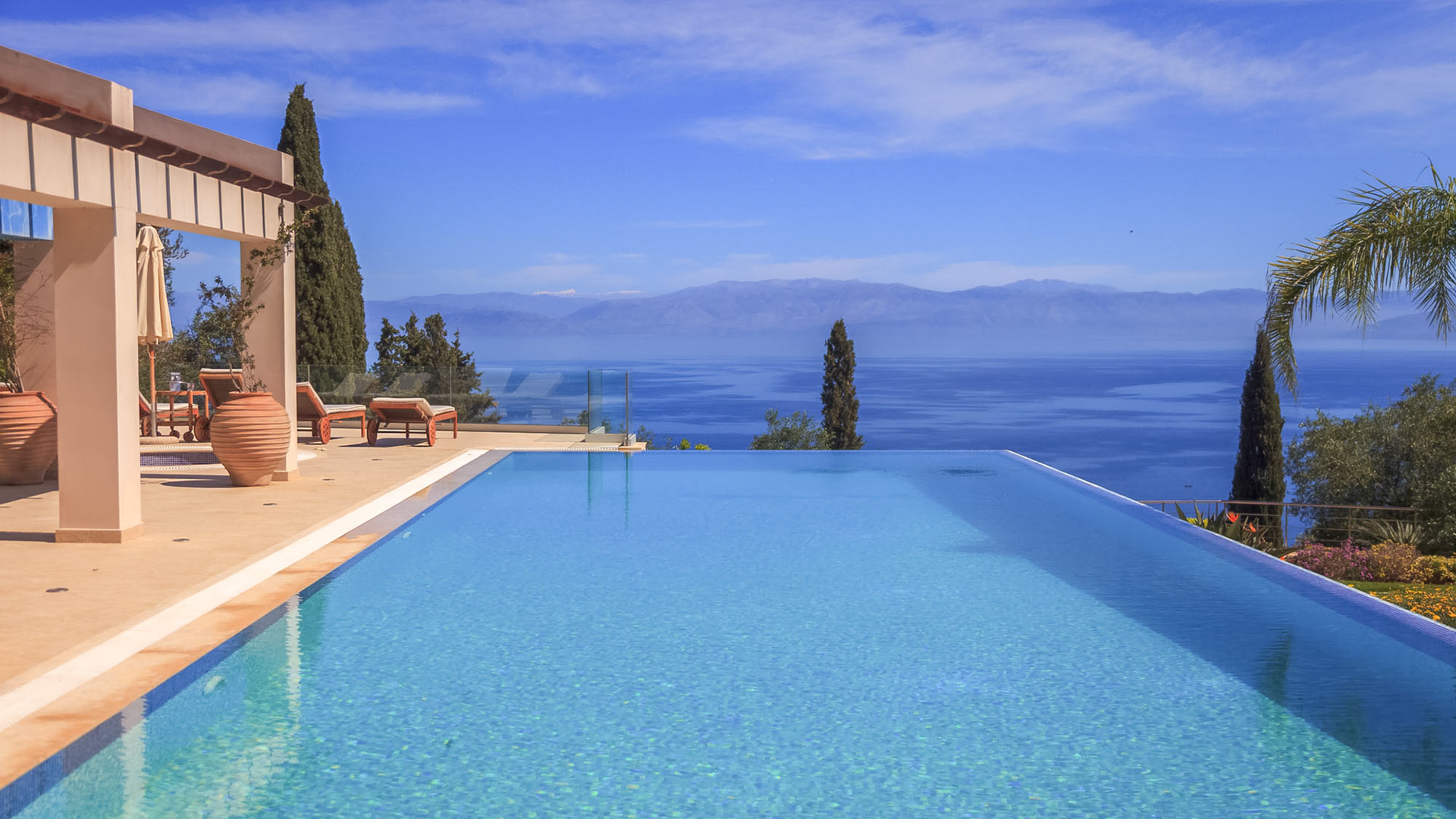 Villa Sea Blue - Villa Rental In Chlomos, Ionian Islands | Villanovo